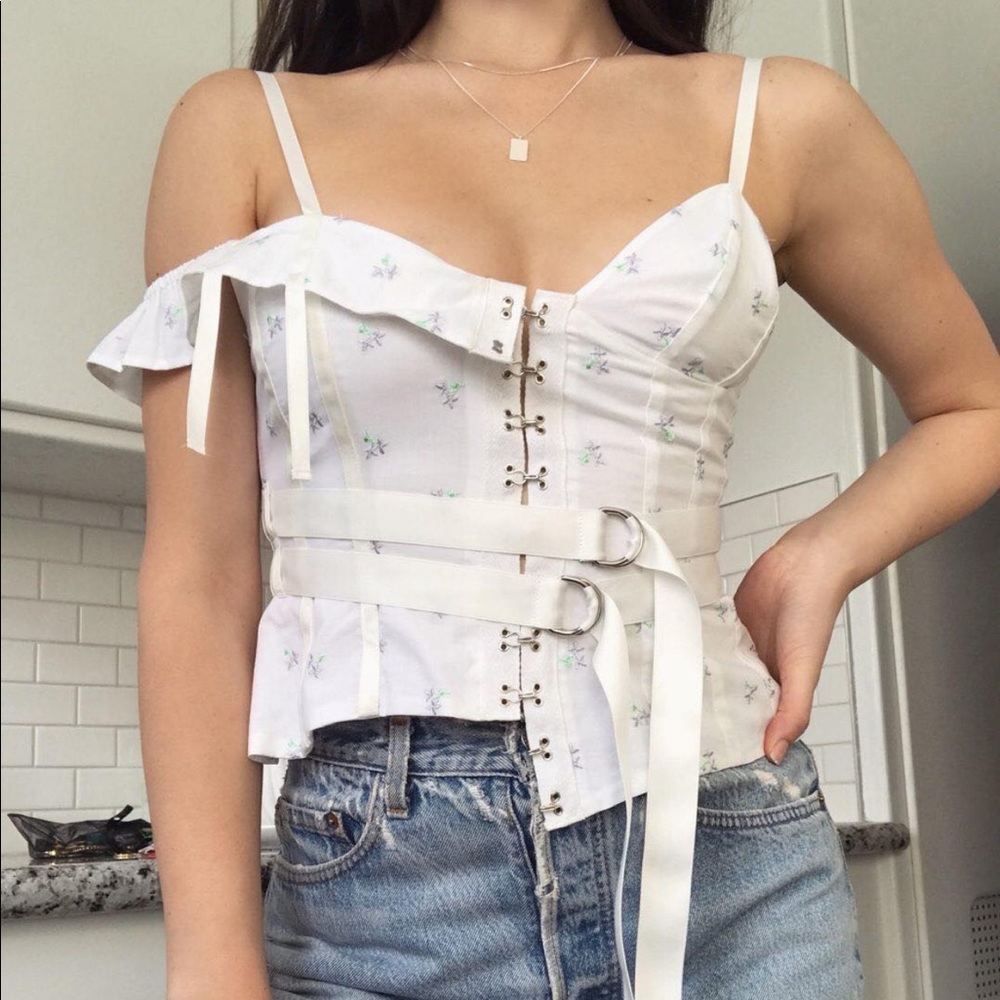 SOLD NWT For love and lemons sabine corset top